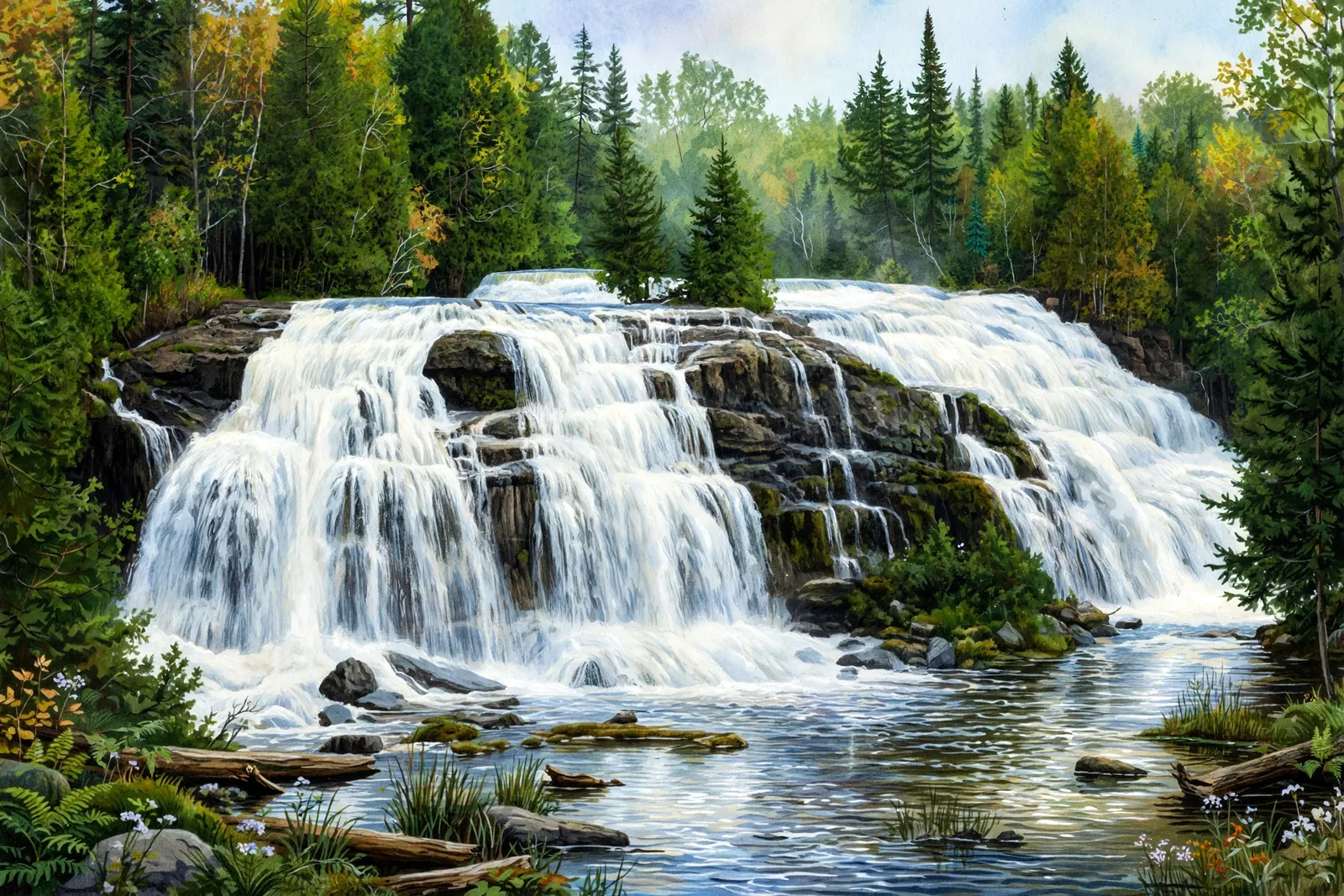 Bond Falls in Michigan’s Upper Peninsula
