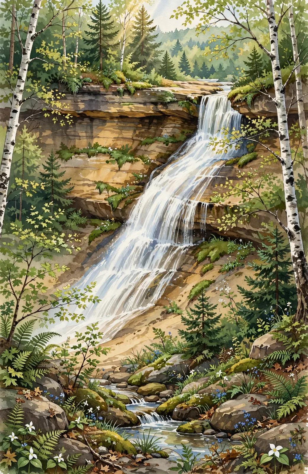 Chapel Falls in Michigan’s Upper Peninsula
