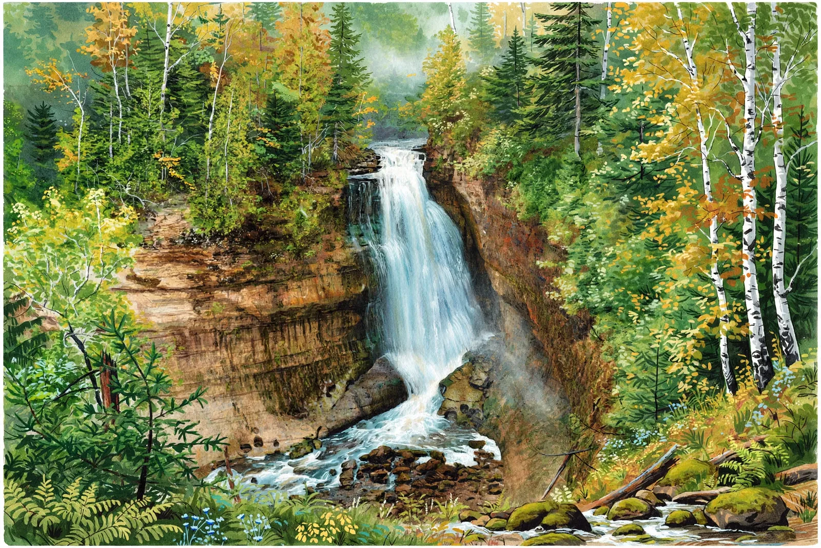 Illustration of Miners Falls