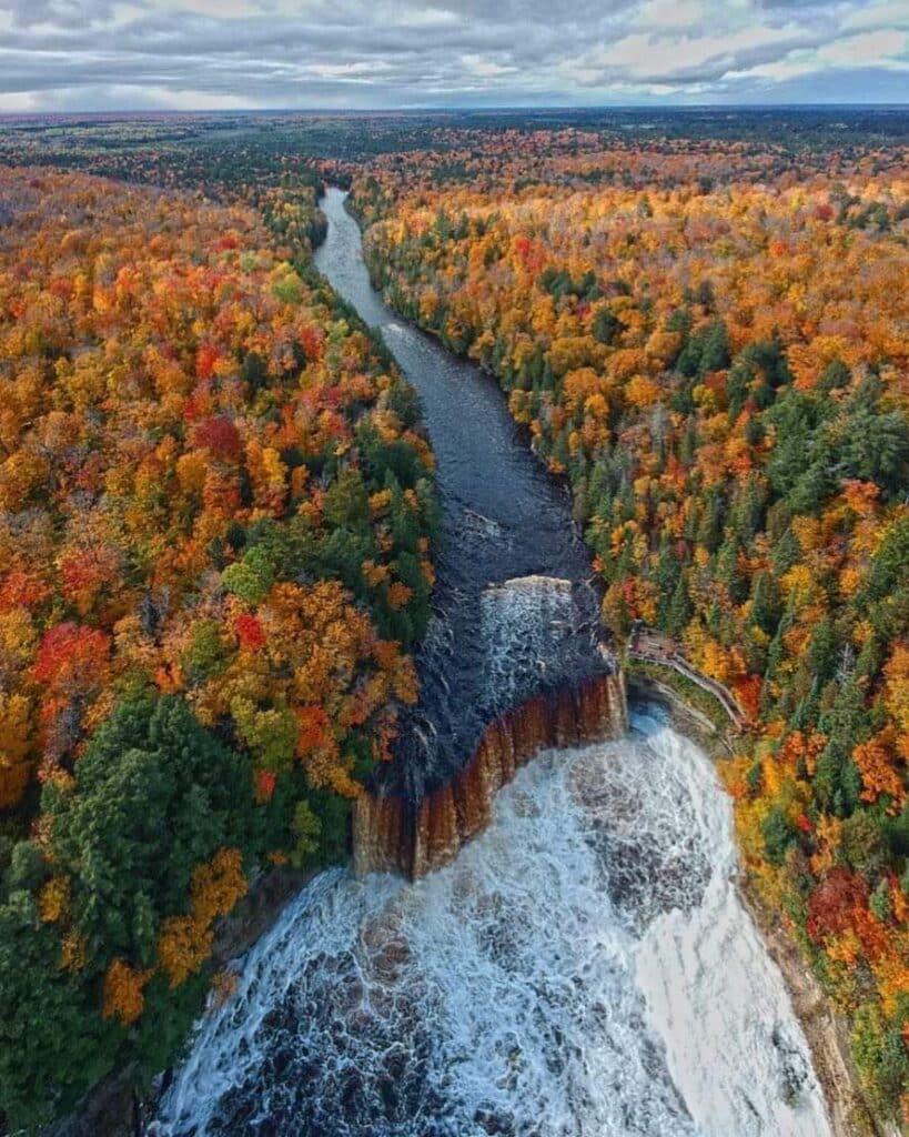 Upper Tahquamenon Falls with Breathtaking Colors